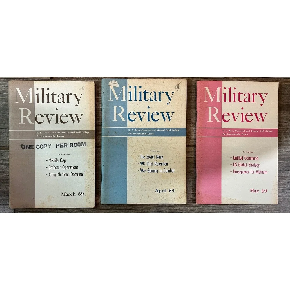 Vintage Military Review Magazine Lot 11 1967 1968 1969 Vietnam‎ Era Army CGSC